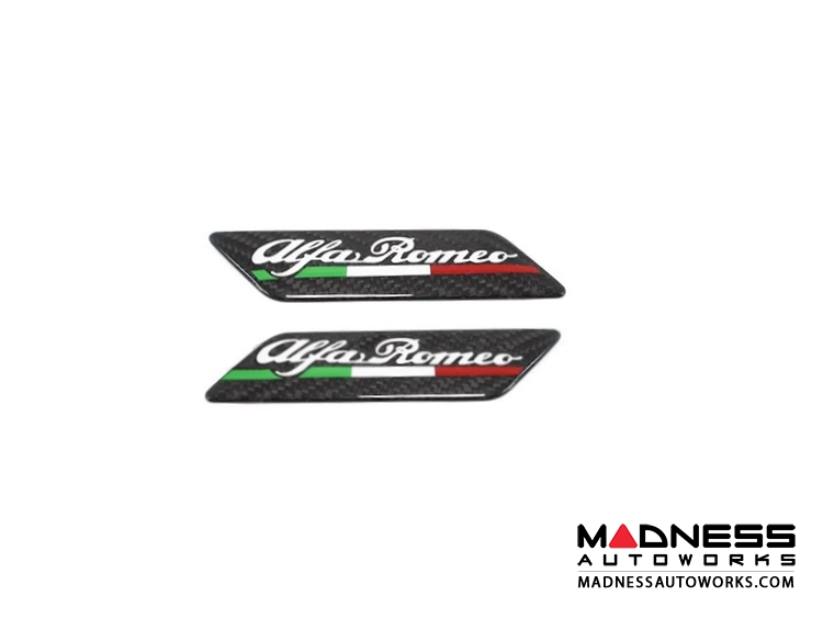 Alfa Romeo Stelvio Badges - Carbon Fiber - Alfa Romeo